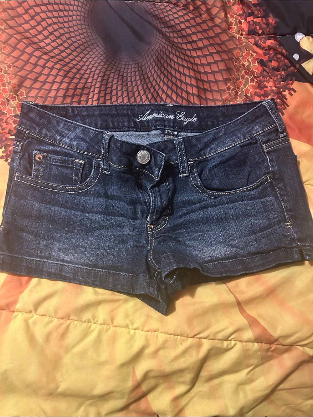 American Eagle Outfitters Indigo Denim Short Jean Shorts